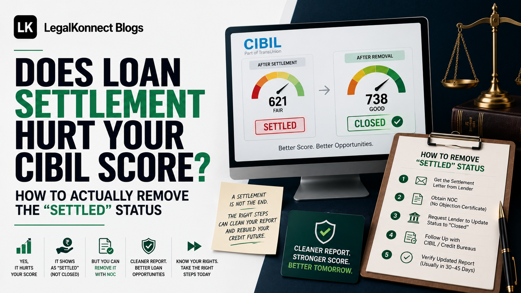 Does Loan Settlement Hurt Your CIBIL Score? How to Actually Remove the "Settled" Status